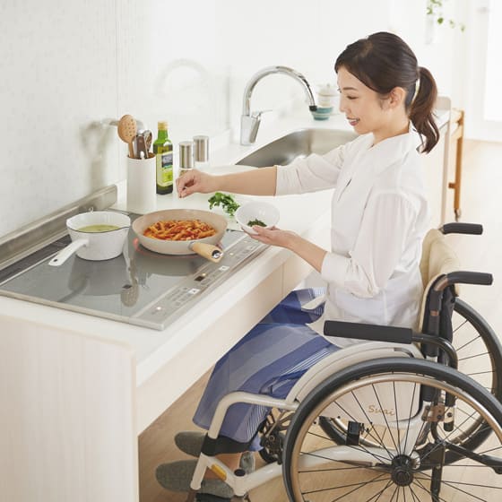 車椅子対応キッチン