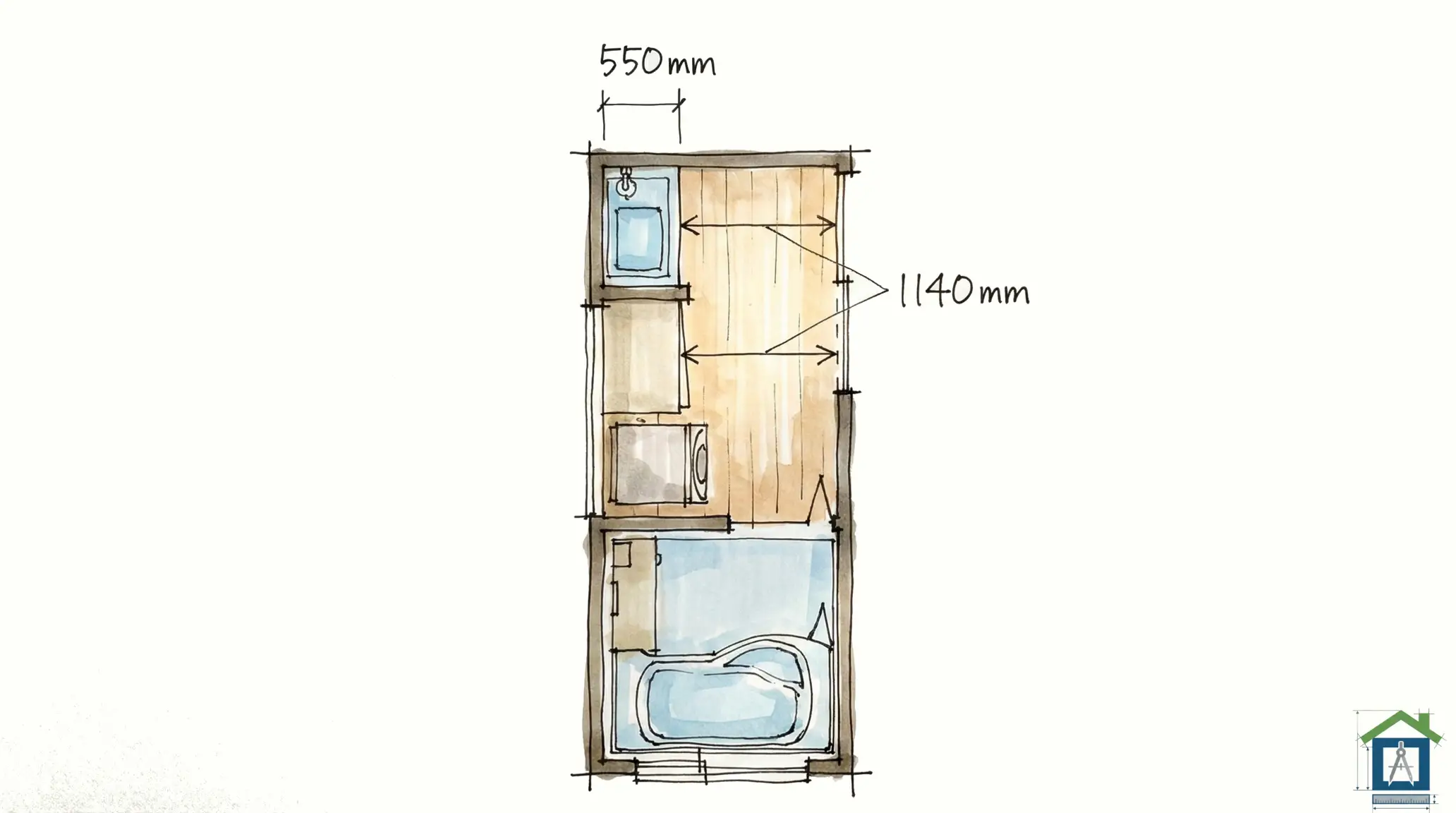 室内干しスペースのある間取り