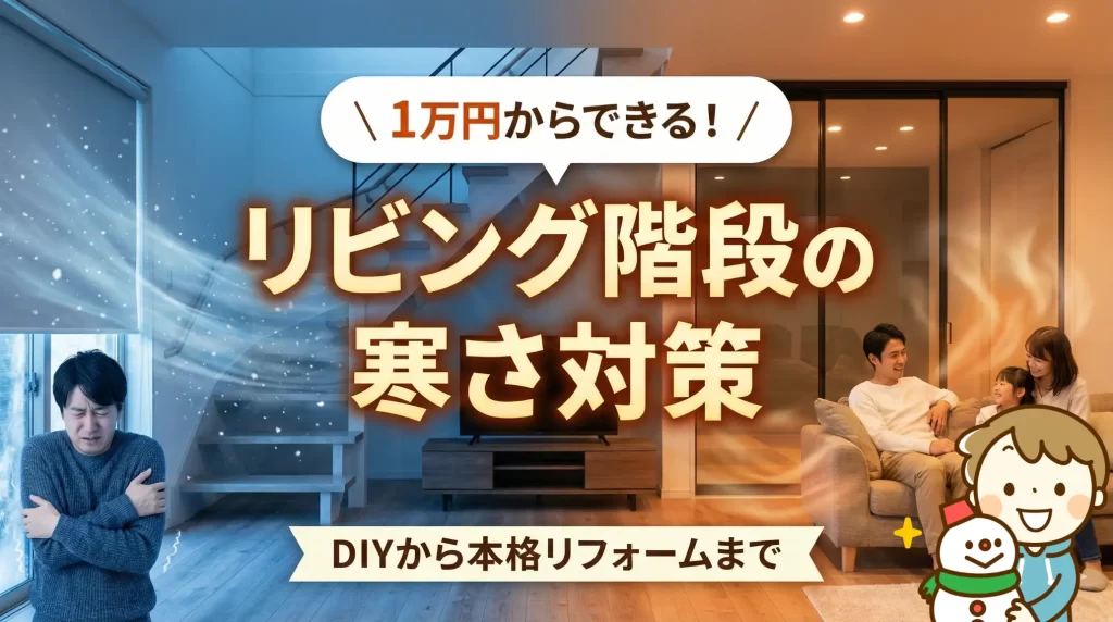 リビング階段の寒さ対策