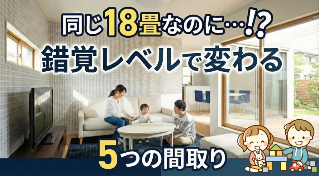 同じ18畳LDKでも広さは変わる！直線・L字・セパレートなど5つの間取り徹底比較