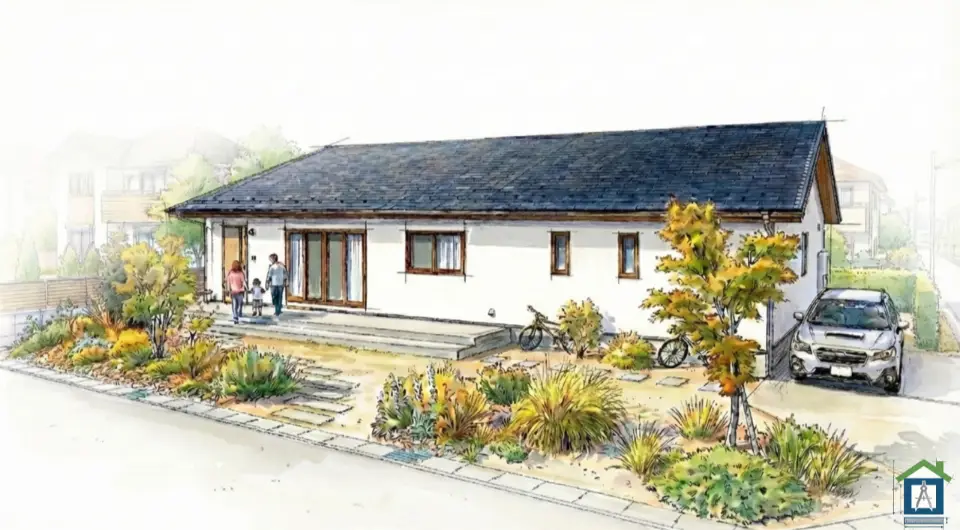 ふかし壁なしの外観