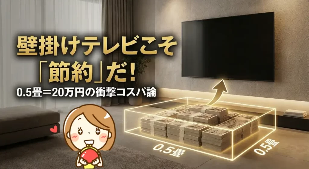 壁掛けテレビの費用が節約に!?FPが教える20万円得する配線と下地の正解