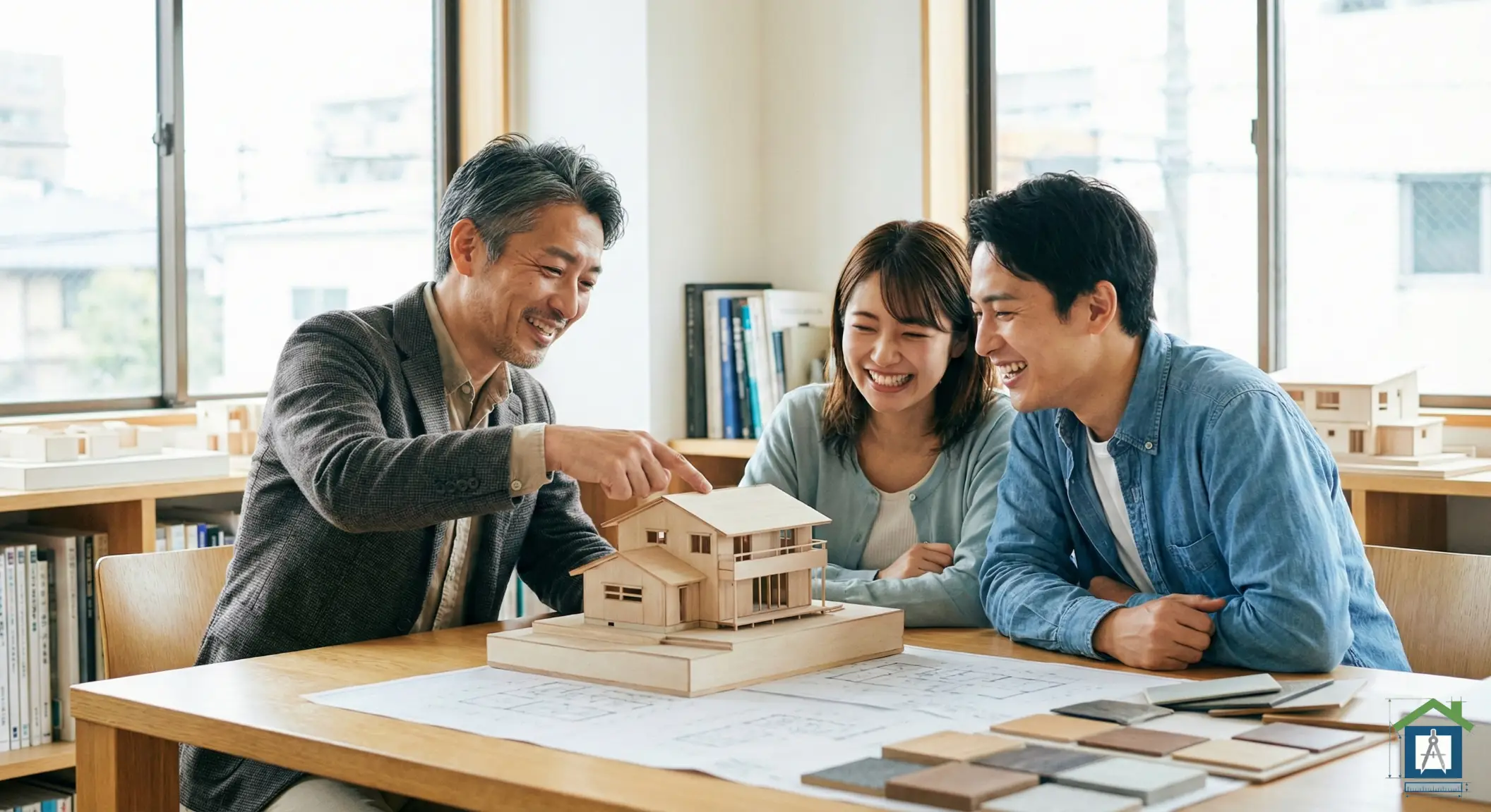 設計士と打ち合わせ