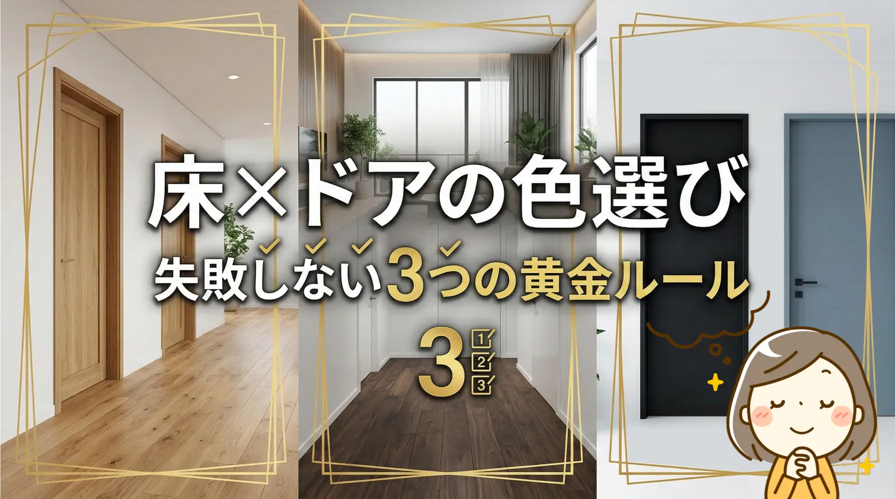 新築で人気な床の色とドアの色。選び方