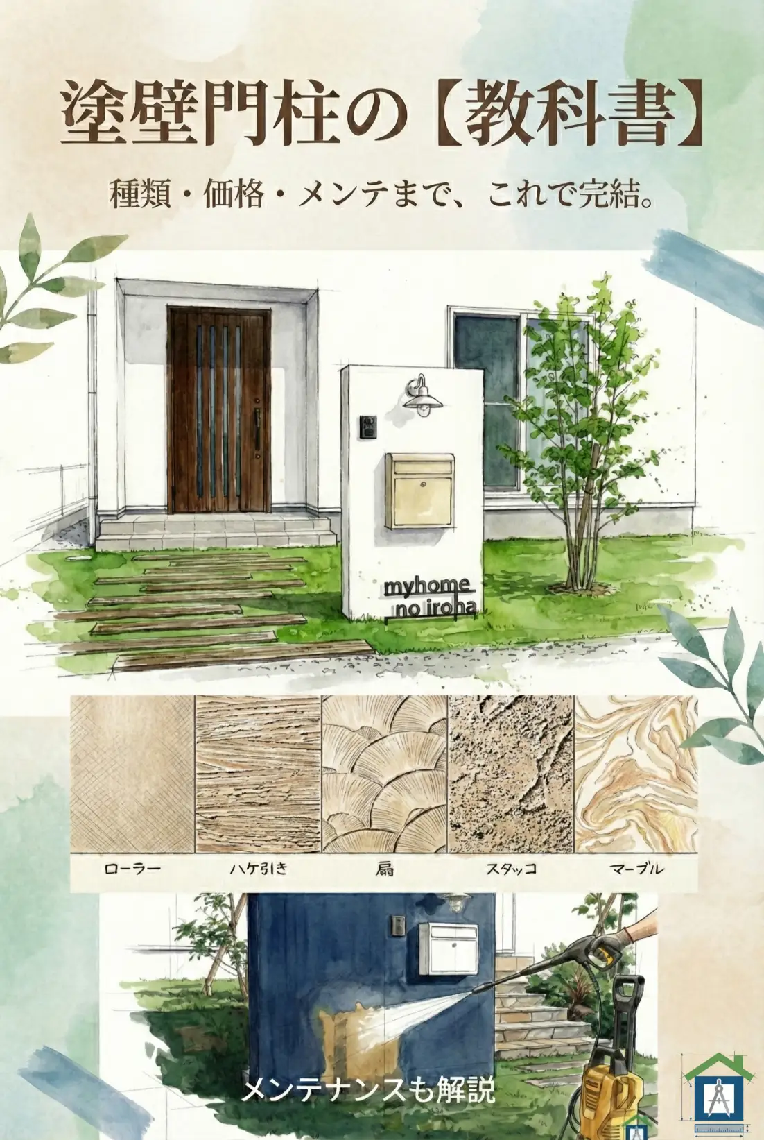 塗壁門柱まとめ！価格・掃除・失敗しない鉄則