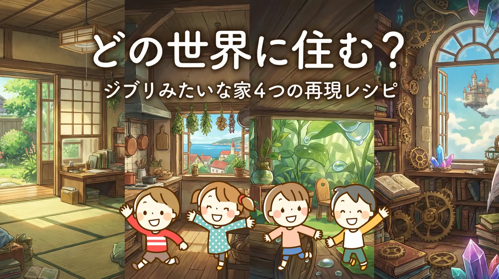 ジブリみたいな家を建てる！４つの再現レシピ