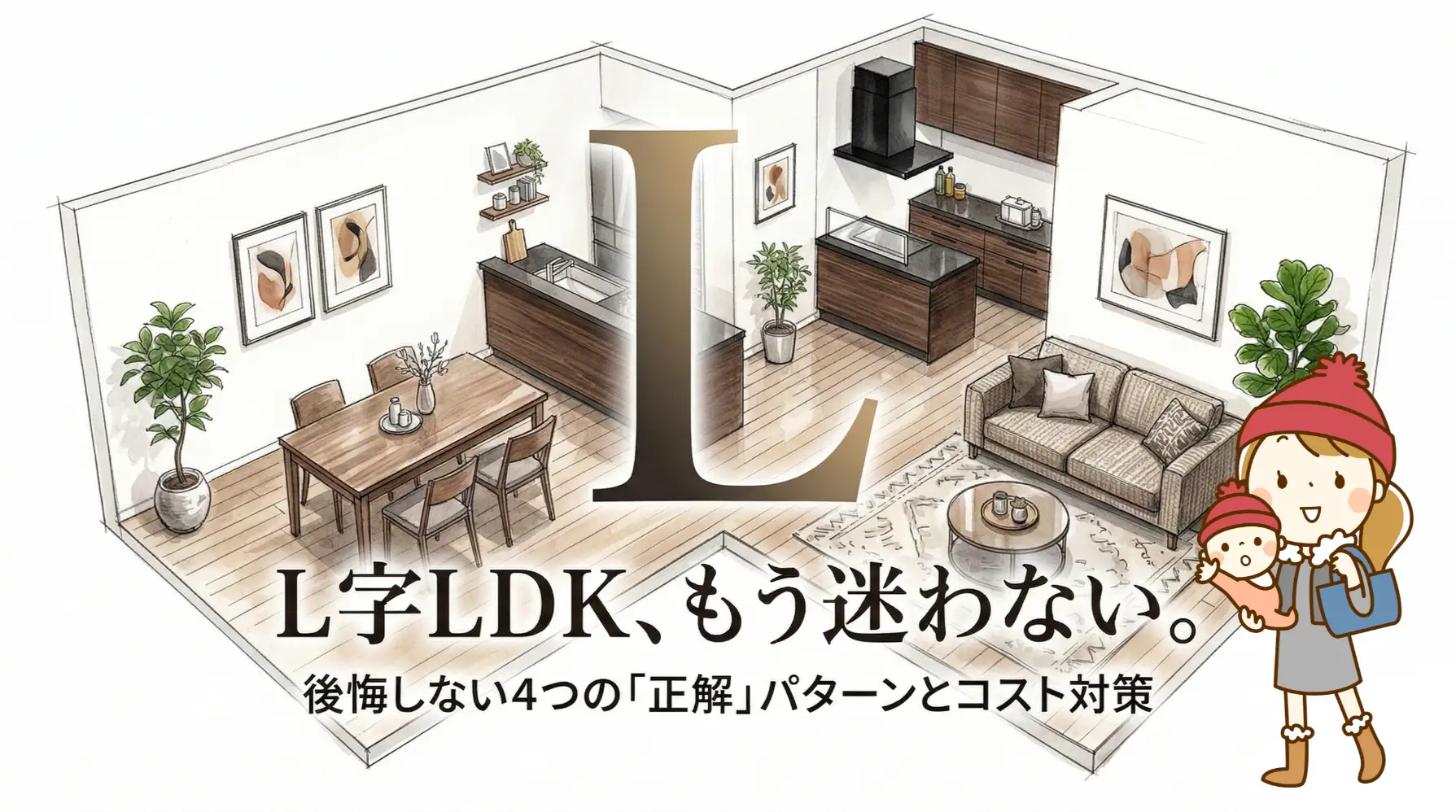 L字LDK、もう迷わない。後悔しない4つの「正解」パターンとコスト対策